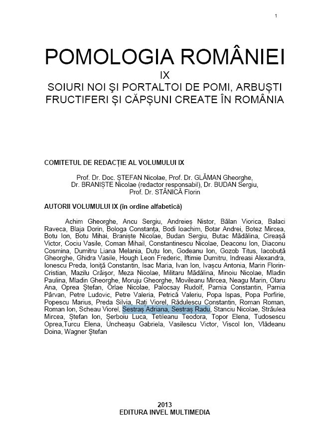 Pomologia Romaniei Dr Sestras 3
